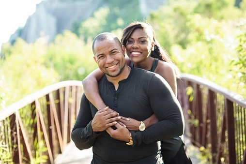 Wayde with his wife